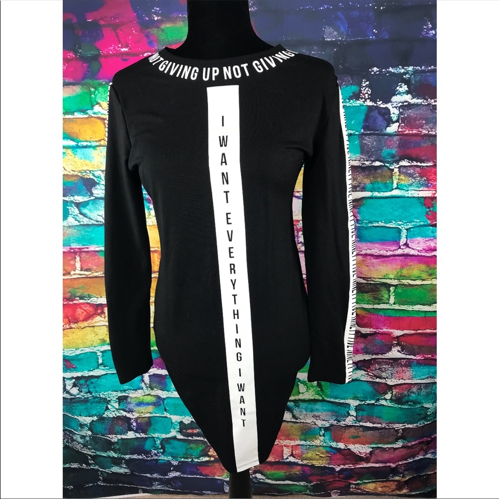 Long sleeve black dress
